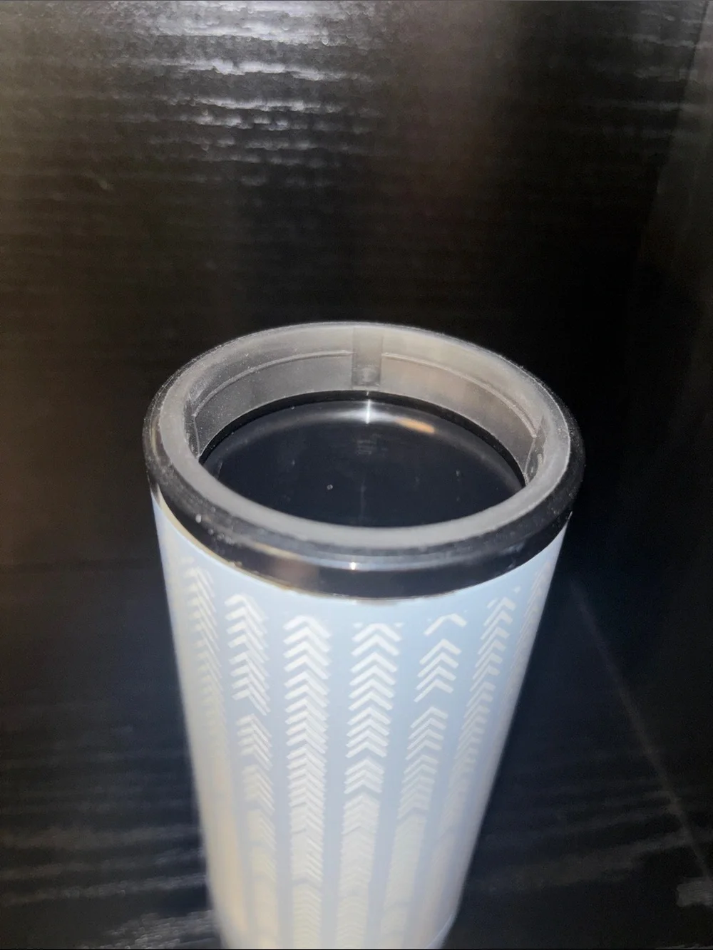 White Patterned Decorative Tumbler -
